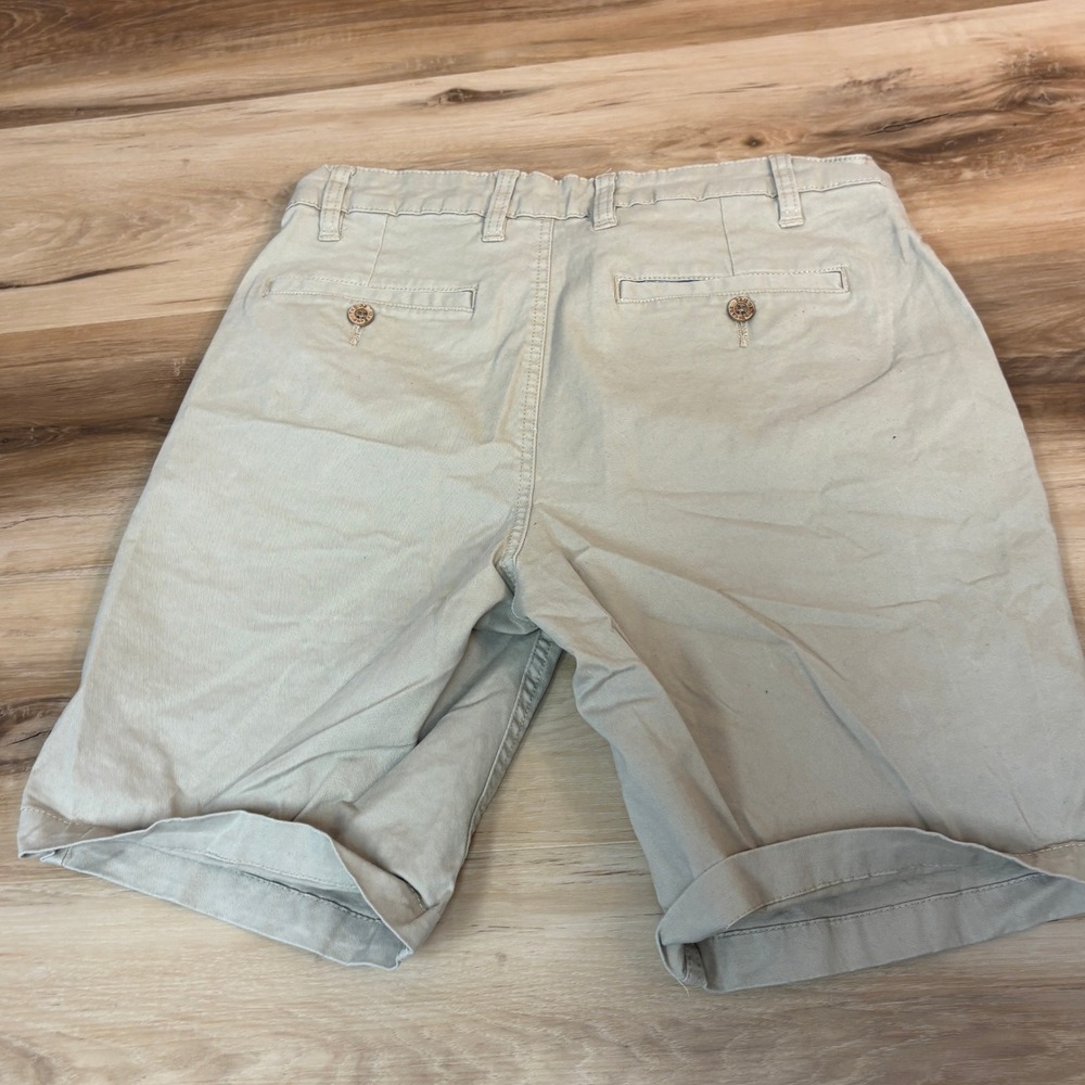 Tailor Vintage Shorts Mens 31 Beige Greenwich Slim Fit 9 Inch Inseam Chino - Picture 6 of 6